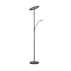 Gulvlamper ^ FISCHER & HONSEL LED-gulvlampe Dent, sandgrå, 180 cm, metal, CCT, 2 lyskilder, 100 W, 1000 lm,