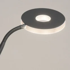 Gulvlamper ^ FISCHER & HONSEL LED-gulvlampe Dent, sandgrå, 180 cm, metal, CCT, 2 lyskilder, 100 W, 1000 lm,