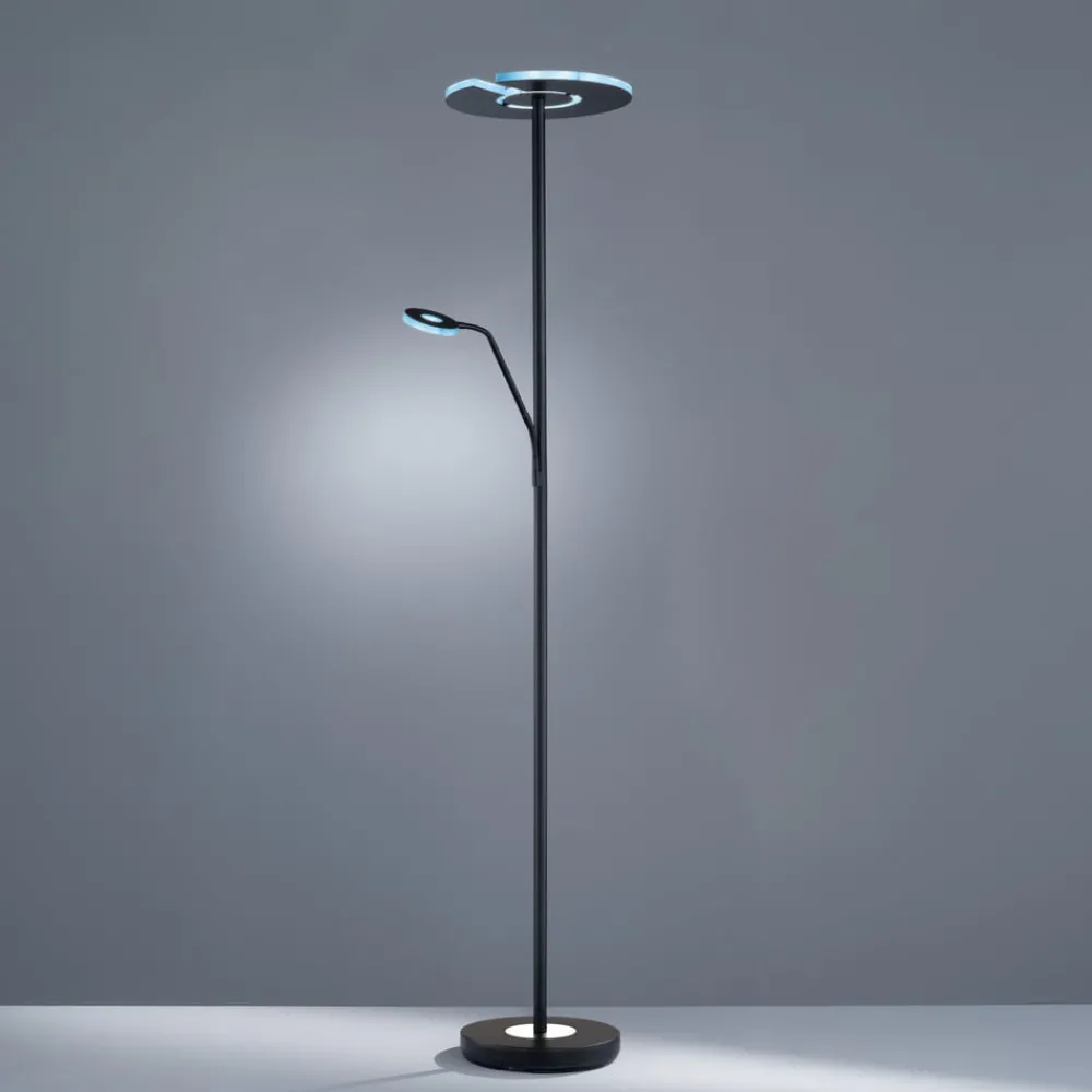 FISCHER & HONSEL Gang|Gulvlamper > LED-gulvlampe Dent, sort, 180 cm, CCT, 2 lyskilder