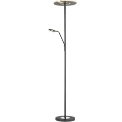 FISCHER & HONSEL Gang|Gulvlamper > LED-gulvlampe Dent, sort, 180 cm, CCT, 2 lyskilder