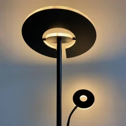 FISCHER & HONSEL Gang|Gulvlamper > LED-gulvlampe Dent, sort, 180 cm, CCT, 2 lyskilder