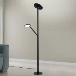 ORION Gulvlamper|Gulvlamper > LED-gulvlampe Fati, højde 181 cm, aluminium, læselampe, dæmper, CCT