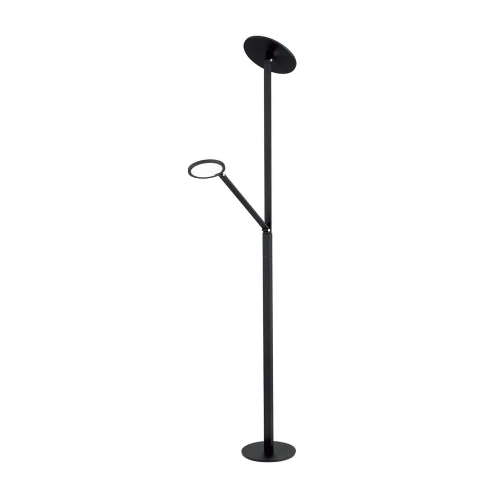 ORION Gulvlamper|Gulvlamper > LED-gulvlampe Fati, højde 181 cm, aluminium, læselampe, dæmper, CCT