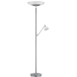 HELL Arbejdsrum/Kontor|Gulvlamper > LED-gulvlampe Findus, 2 lyskilder, nikkel