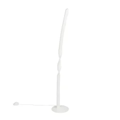 Gulvlamper|Gulvlamper ^ Reality Leuchten LED-gulvlampe Ginko, hvid mat, metal, højde 110 cm