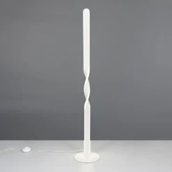 Gulvlamper|Gulvlamper ^ Reality Leuchten LED-gulvlampe Ginko, hvid mat, metal, højde 110 cm
