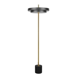 Trio Lighting Gulvlamper > LED-gulvlampe Keaton, sort/guldfarvet, højde 138 cm, CCT