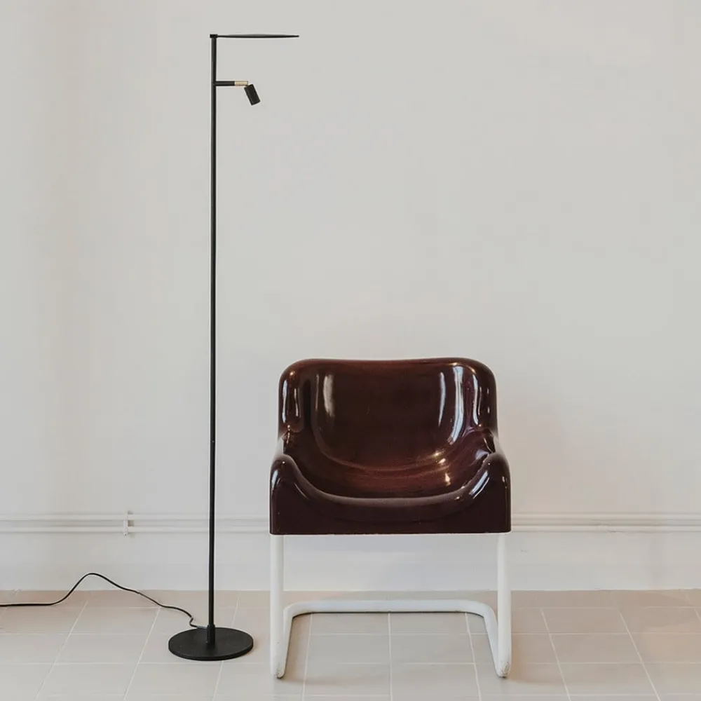 Carpyen Gulvlamper|Gulvlamper > LED-gulvlampe Kelly Spot justerbar sort/guld