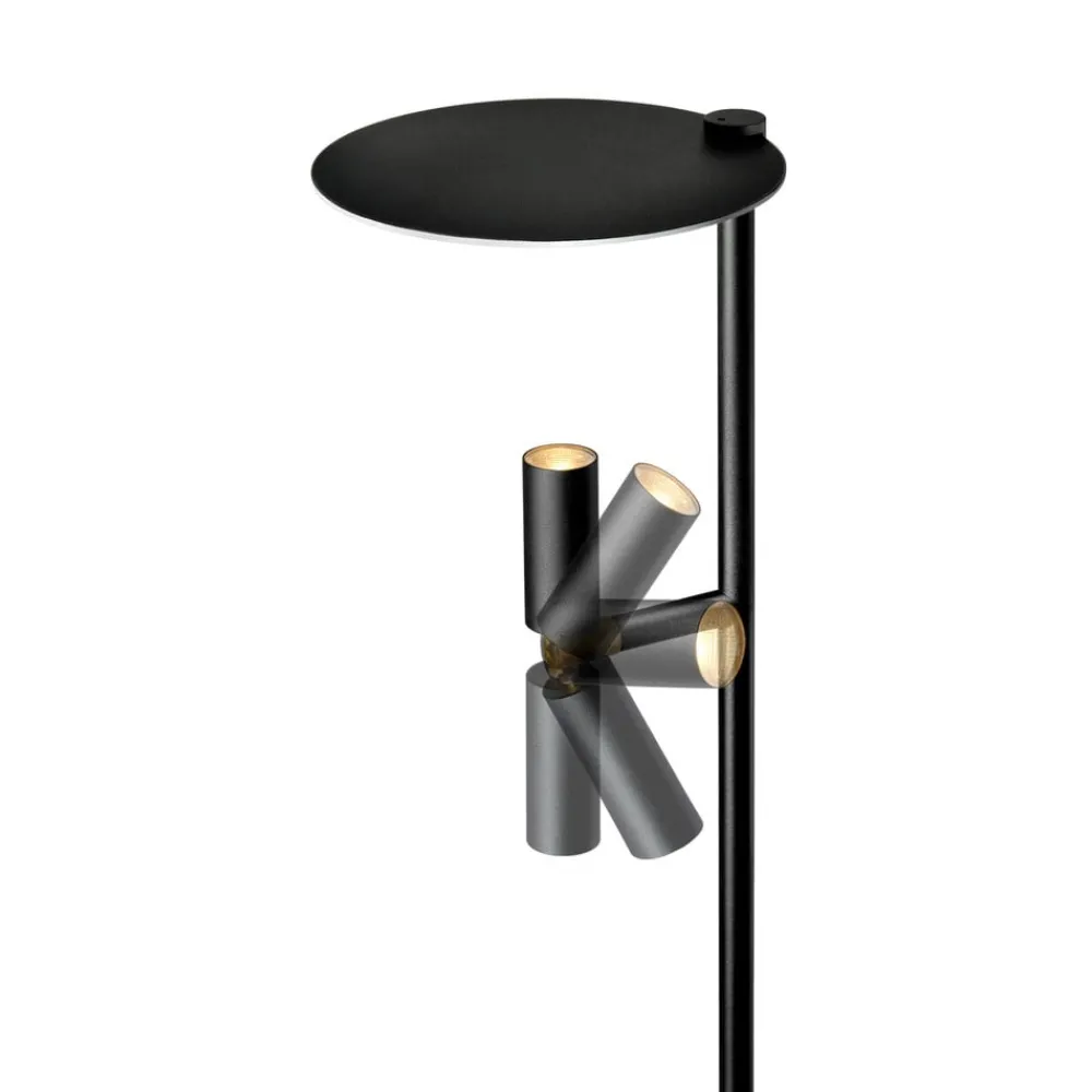 Carpyen Gulvlamper|Gulvlamper > LED-gulvlampe Kelly Spot justerbar sort/guld