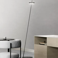 Sigor Gulvlamper > LED-gulvlampe Mahina, sort, højde 130 cm, metal, CCT