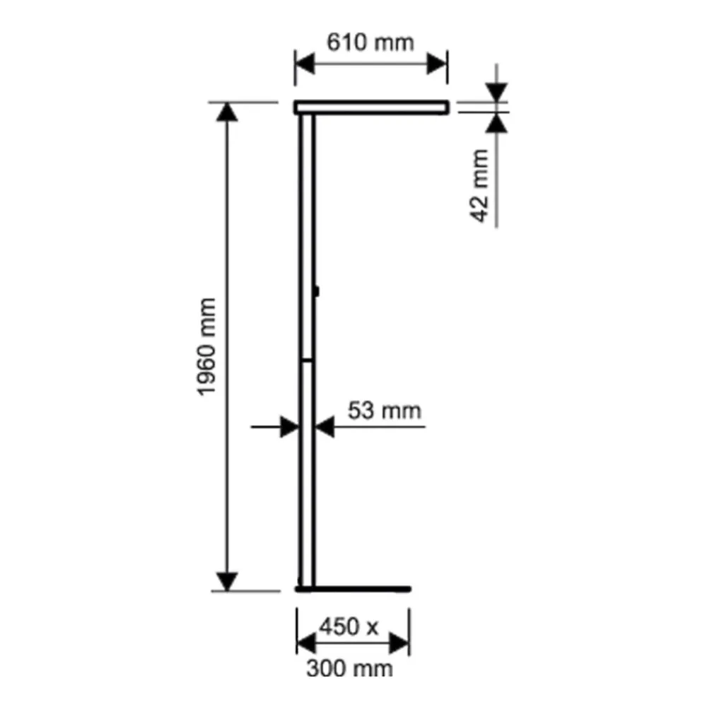 Maul Arbejdsrum/Kontor > LED-gulvlampe juvis, sølv, 196 cm, dæmpbar fod