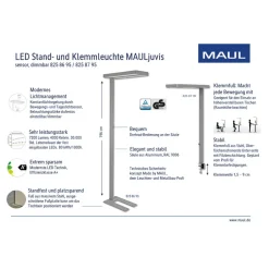 Maul Gulvlamper > LED-gulvlampe juvis, sort, 196 cm base dæmpbar