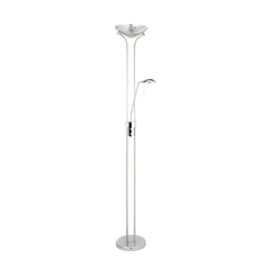 Searchlight Gulvlamper|Gulvlamper > LED-gulvlampe Mor & Barn, krom, læselampe, dæmpbar
