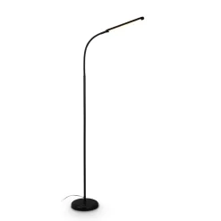 Briloner Arbejdsrum/Kontor|Gulvlamper > LED-gulvlampe Mura, sort, højde 170 cm, metal Touchdimmer