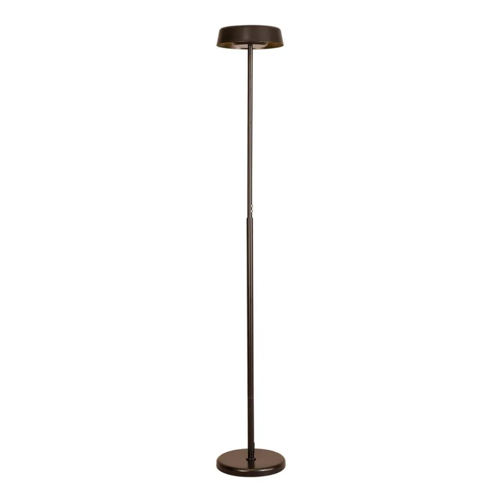 Mantra Iluminación Gulvlamper > LED-gulvlampe Noa II, touch-dæmper, stål, sort