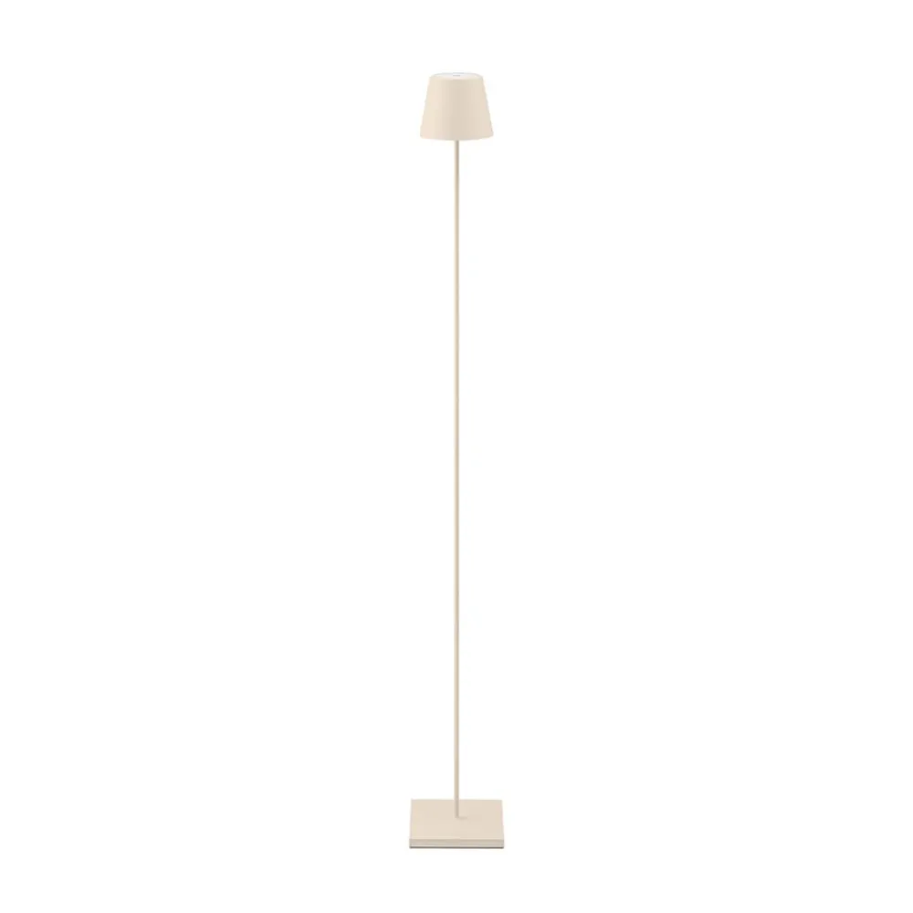 Sigor Terrassebelysning > LED-gulvlampe Nuindie IP54 120 cm rund USB-C dune beige