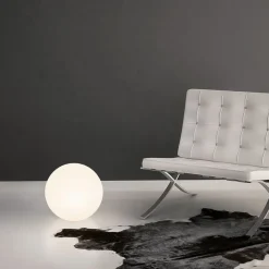 Linea Light Sokkellamper > LED-gulvlampe Oh!, Ø 55 cm, E27, polykarbonat, hvid