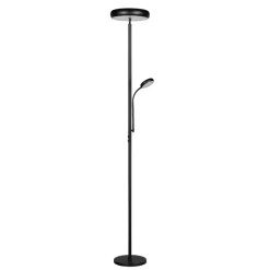 Reality Leuchten Gulvlamper > LED-gulvlampe Palermo, sort mat, fjernbetjening, hukommelse