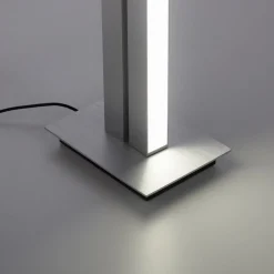 PURE Gulvlamper > LED-gulvlampe Lines, sølv, fjernbetjening, 140 cm