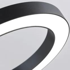 Gulvlamper|Gulvlamper ^ ORION LED-gulvlampe Ringo, sort, metal, justerbar, dæmpbar