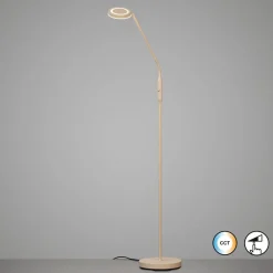 FISCHER & HONSEL Gulvlamper|Gulvlamper > LED-gulvlampe Sorento, højde 138 cm, sandfarvet, metal, CCT