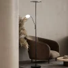 Gulvlamper ^ FISCHER & HONSEL LED-gulvlampe Sorento, sandfarvet, højde 182 cm, læselampe