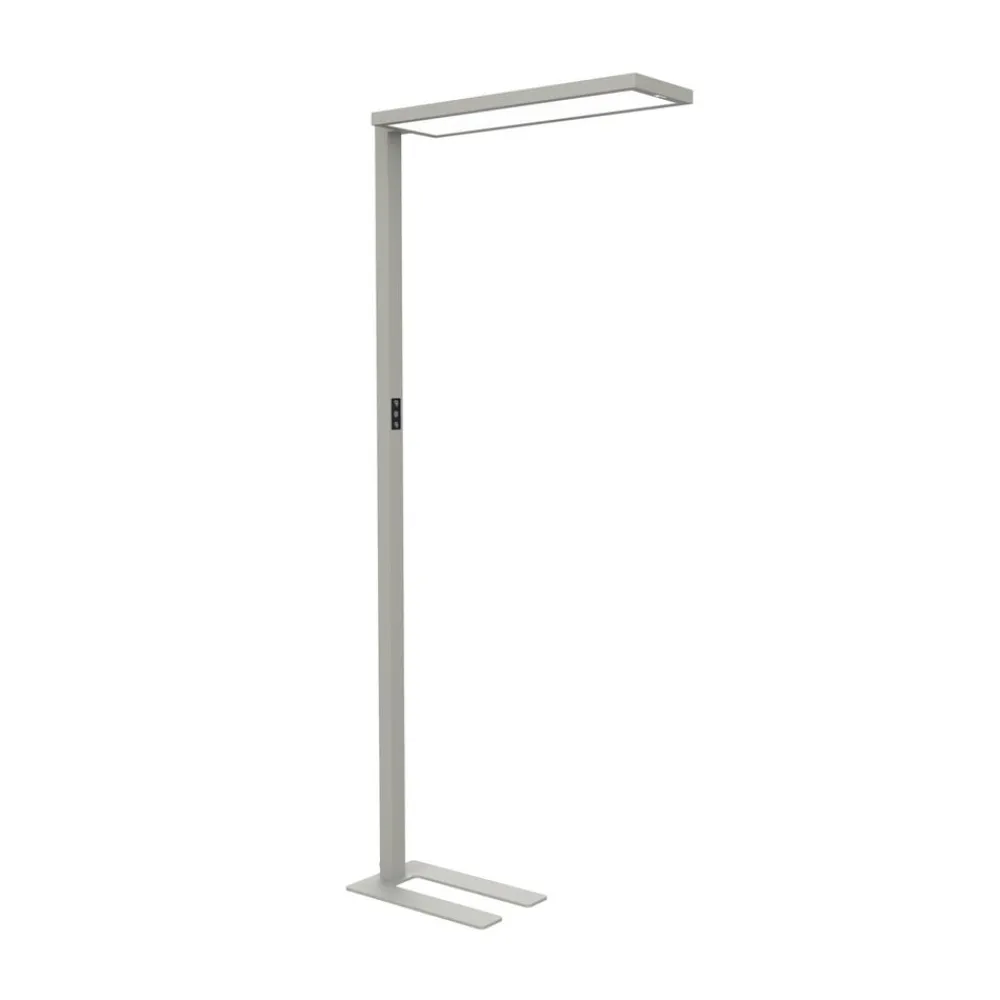 Maul Arbejdsrum/Kontor > LED-gulvlampe til kontor senja, sølvfarvet, sensor, 196 cm