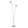 HELL Gulvlamper|Gulvlamper > LED-gulvlampe Tom Pro, mat nikkel, 2 lyskilder, CCT, dæmper