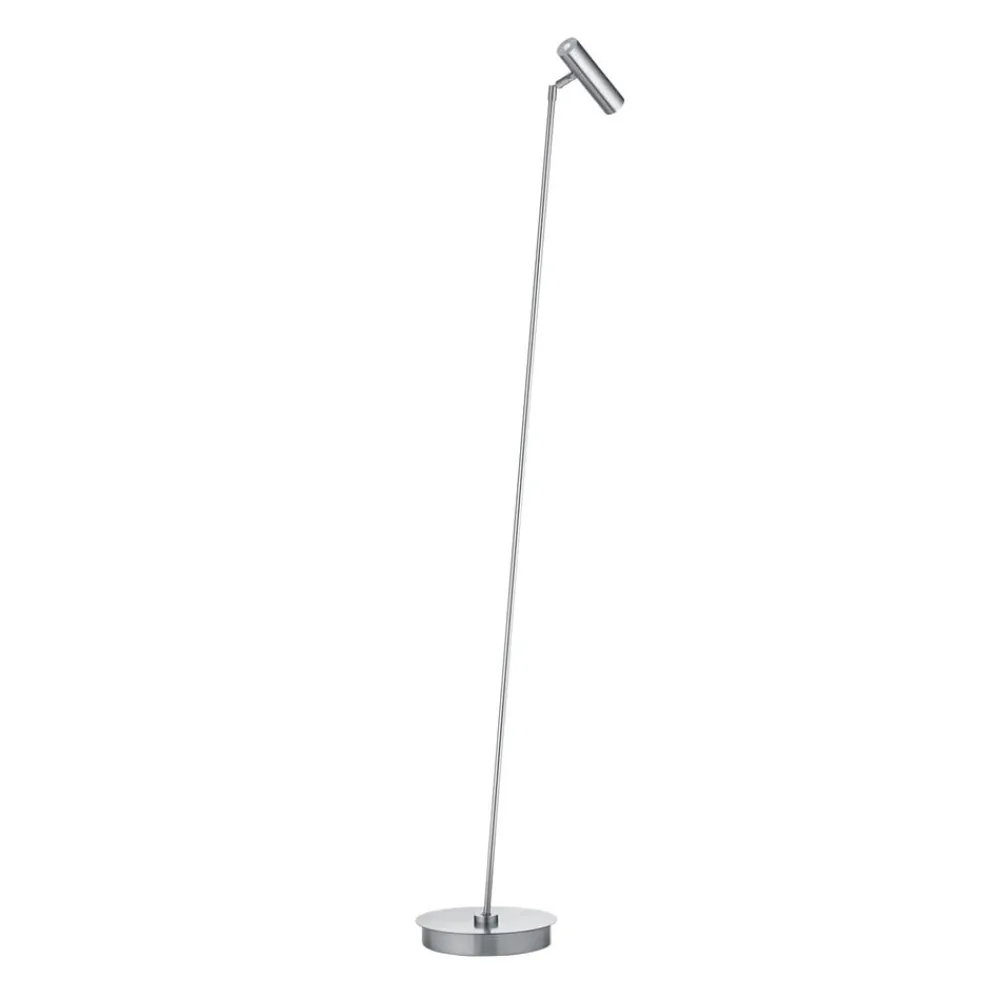 HELL Gulvlamper > LED-gulvlampe Tom Pro, mat nikkel, 1 lyskilde, CCT, dæmper