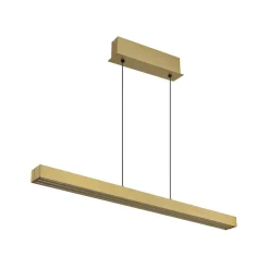 Pendellamper ^ Globo LED-hængelampe Ethan, messingfarvet, 150 cm, udtrækkelig