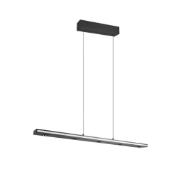Trio Lighting Arbejdsrum/Kontor|Pendellamper > LED-hængelampe Graham, sort, metal, op/ned, CCT, dæmper