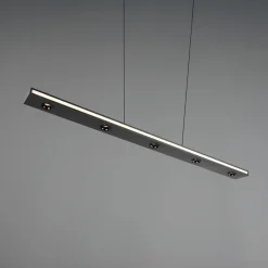 Trio Lighting Arbejdsrum/Kontor|Pendellamper > LED-hængelampe Graham, sort, metal, op/ned, CCT, dæmper