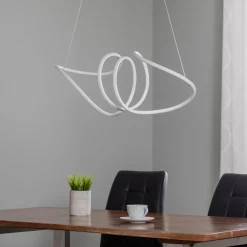 Eko-Light Pendellamper > LED-hængelampe Loca, plast, hvid, 56 W, længde 70 cm