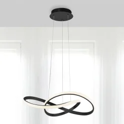 Pendellamper ^ JUST LIGHT. GmbH LED-hængelampe Maria, dæmpbar, sort