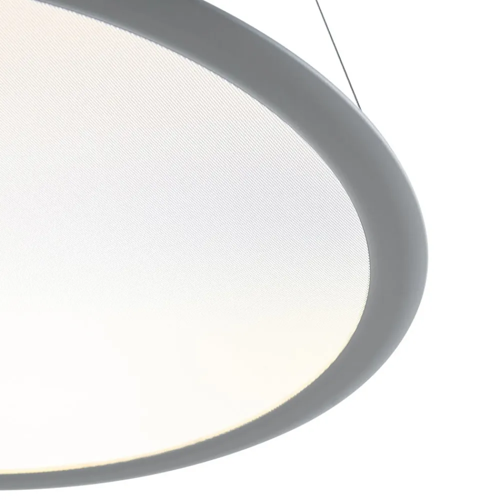 Pendellamper ^ Deko-Light LED-hængelampe PANEL, grå, Ø 63 cm, metal, CCT, dæmpbar, 50 W
