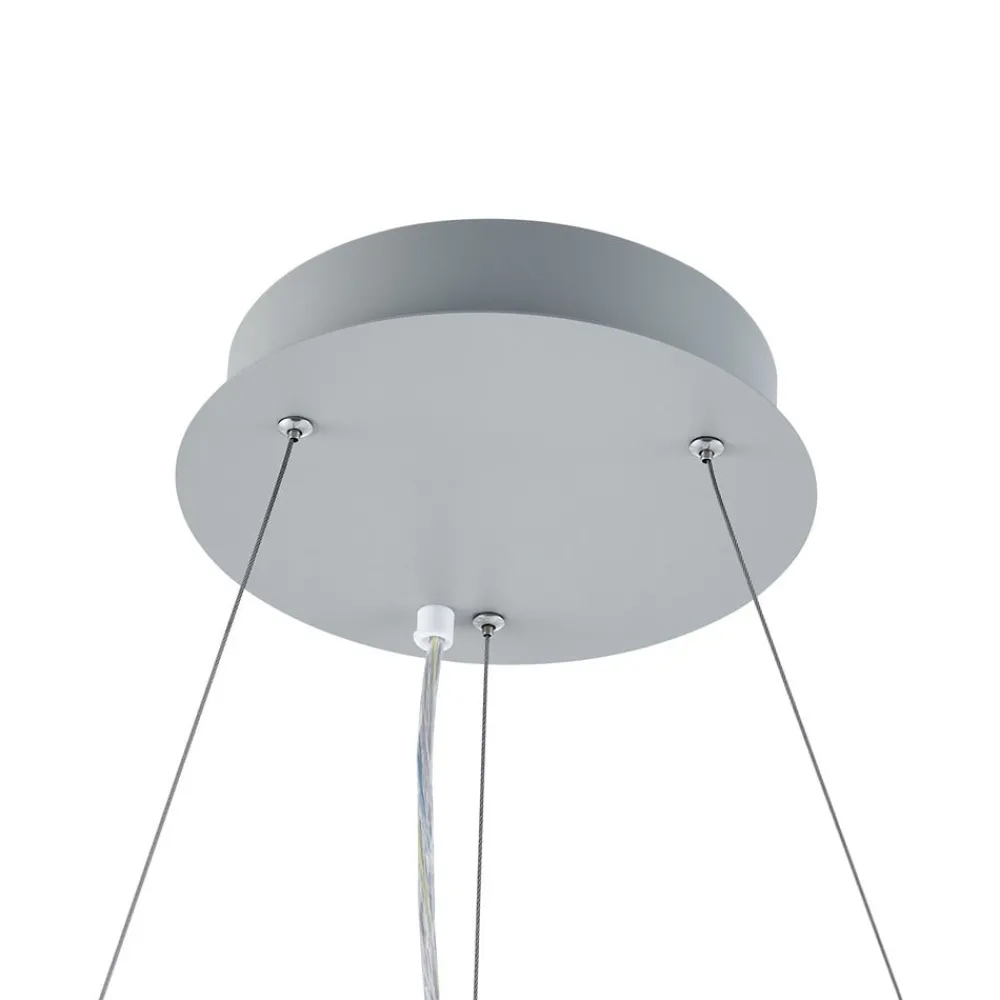 Pendellamper ^ Deko-Light LED-hængelampe PANEL, grå, Ø 63 cm, metal, CCT, dæmpbar, 50 W