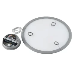 Pendellamper ^ Deko-Light LED-hængelampe PANEL, grå, Ø 63 cm, metal, CCT, dæmpbar, 50 W