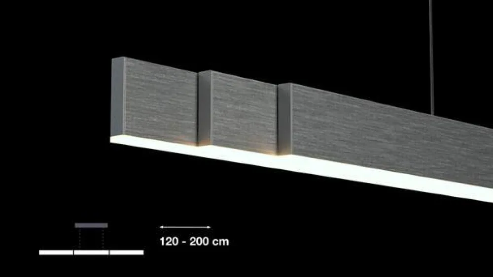 Pendellamper ^ PURE LED-hængelampe Moto-Rise, diamant, aluminium, CCT