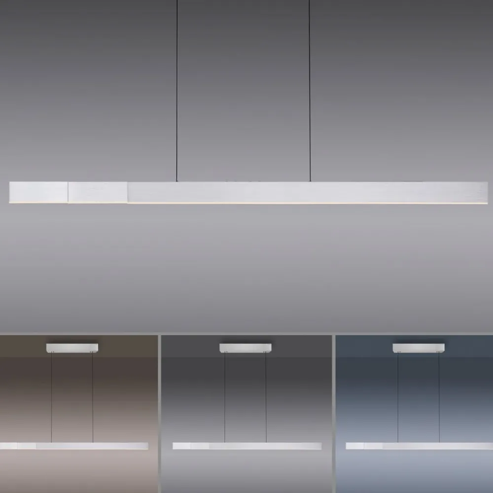 Pendellamper ^ PURE LED-hængelampe Moto-Rise, diamant, aluminium, CCT