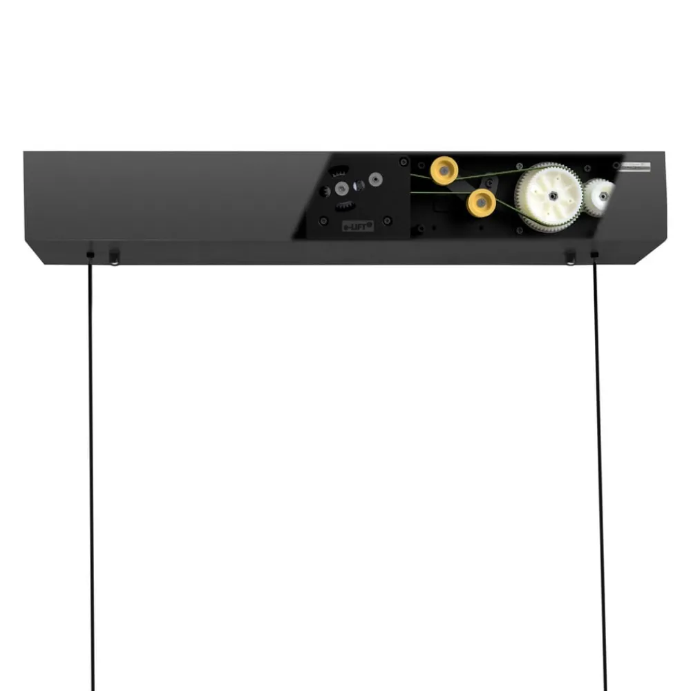 Pendellamper ^ PURE LED-hængelampe Moto-Rise, eg/sort perle, aluminium, CCT