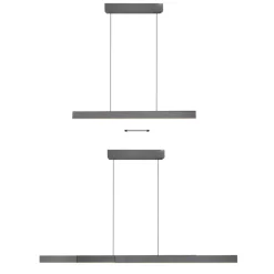 PURE Pendellamper > LED-hængelampe Moto-Rise, platin, aluminium, CCT