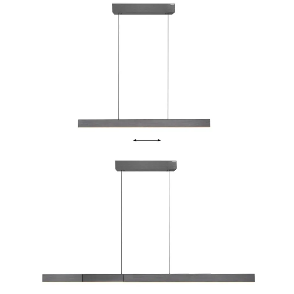 PURE Pendellamper > LED-hængelampe Moto-Rise, platin, aluminium, CCT