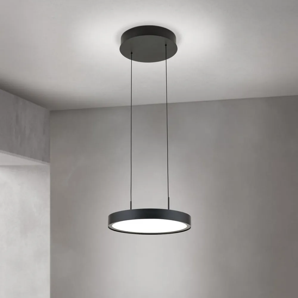 Pendellamper ^ ORION LED-hængelampe Teide, sort, 1 lyskilde, metal, 2.700 K