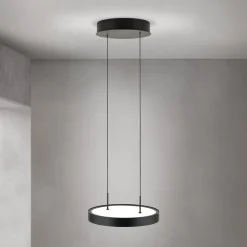 Pendellamper ^ ORION LED-hængelampe Teide, sort, 1 lyskilde, metal, 2.700 K