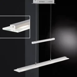 FISCHER & HONSEL Pendellamper > LED-hængelampe Tenso, nikkel, 64 cm, metal, CCT, dæmper