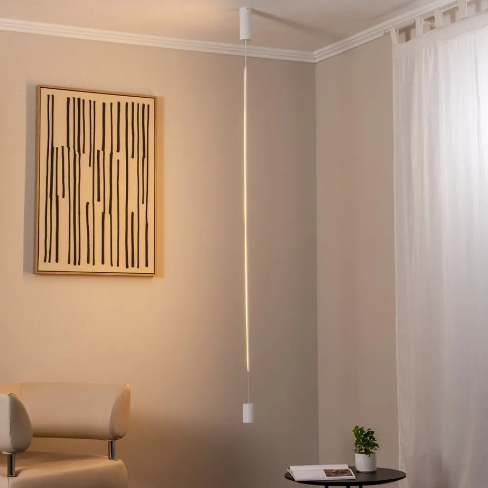 Nowodvorski Lighting Pendellamper > LED-hængelampe VERTIC, hvid, metal, 19 W, 3.000 K