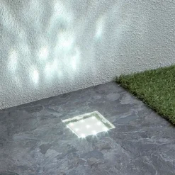 Nedgravet Udebelysning|Udendørs Spot ^ Searchlight LED indbygget gulvlampe Walkover, IP68 8x8cm