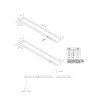 Underskabsbelysning ^ Hera LED-indbygget møbelspot AR 45, 4.000 K Ø 5 cm stål aluminium 24 V