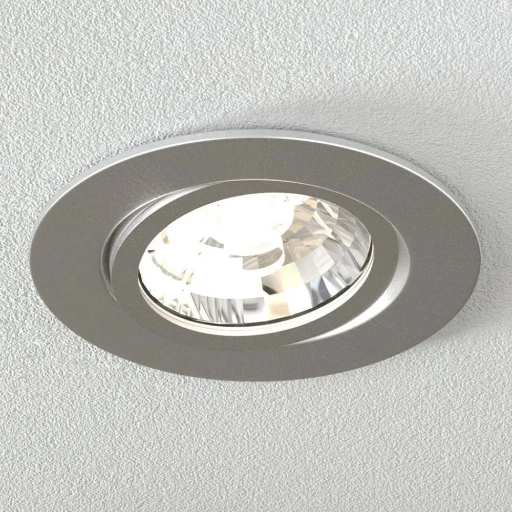 MEGAMAN Loftlamper|Indbygningsspots > LED indbygningslampe Rico 6,5 W børstet stål
