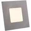 Indbygningsspots|Spotlights ^ Heitronic LED-indbygningslampe til indbyggede kasser, sølv